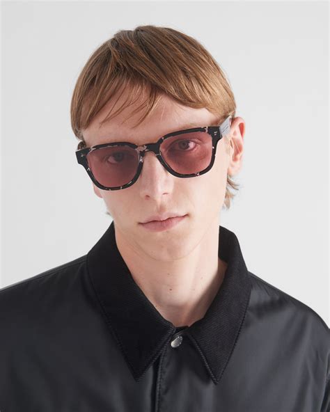 sunglasses prada st4|Etruscan Red Lenses Sunglasses With Iconic Metal Plaque .